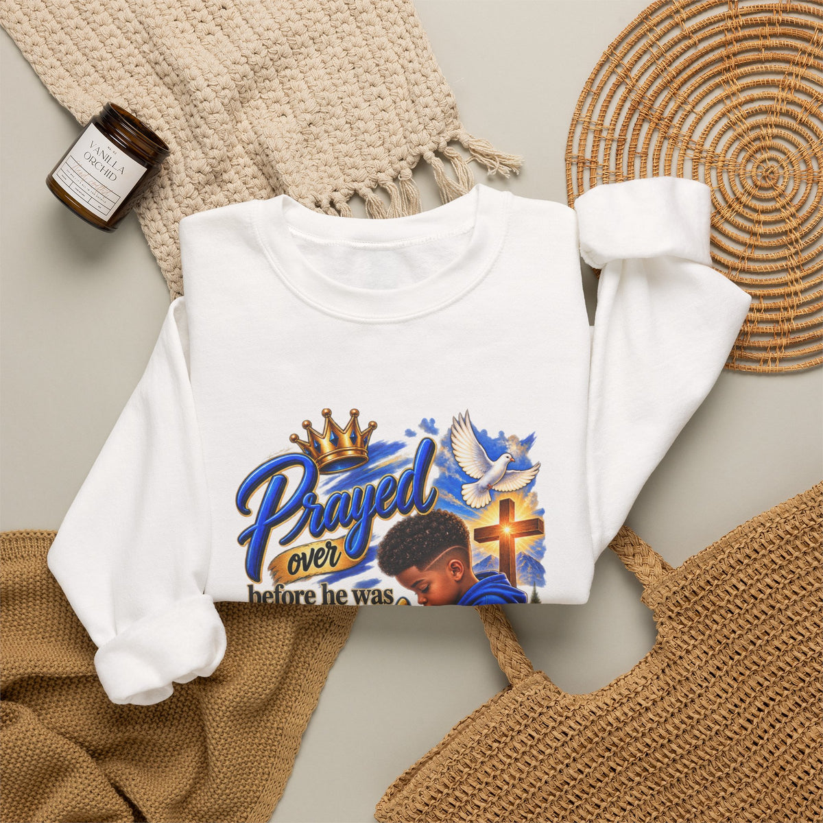 Prayed Over Before He Was Formed - Personalized Sweatshirt