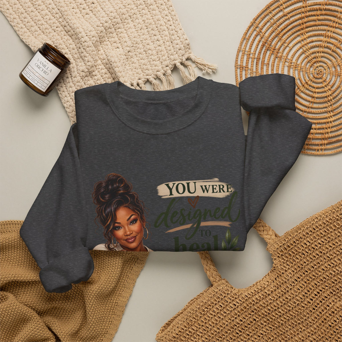 You Were Designed to Heal, Built to Restore Unisex Crewneck Sweatshirt