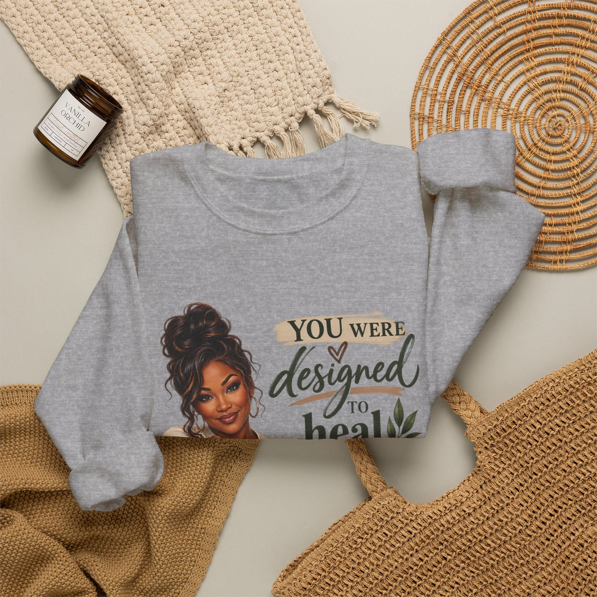 You Were Designed to Heal, Built to Restore Unisex Crewneck Sweatshirt