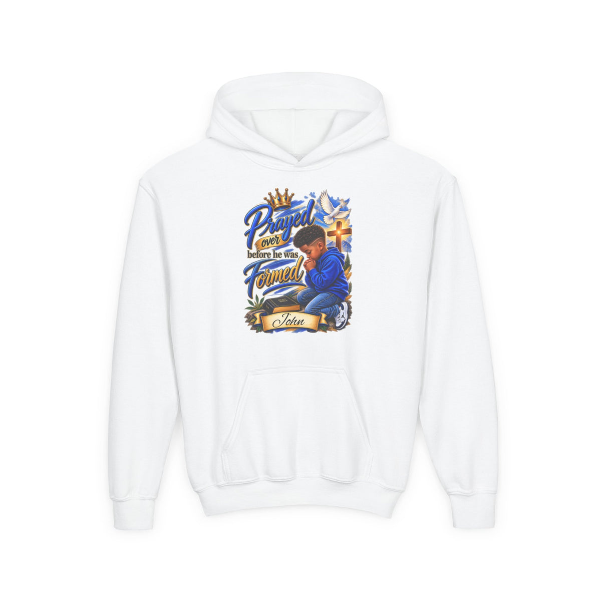 Prayed Over before he was born Youth Sweatshirt