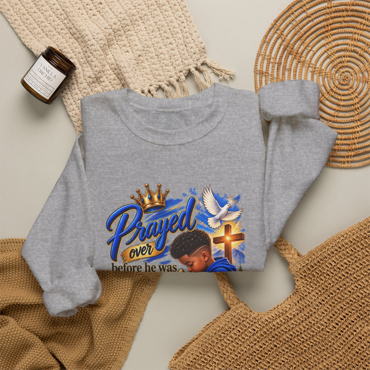 Prayed Over Before He Was Formed - Personalized Sweatshirt