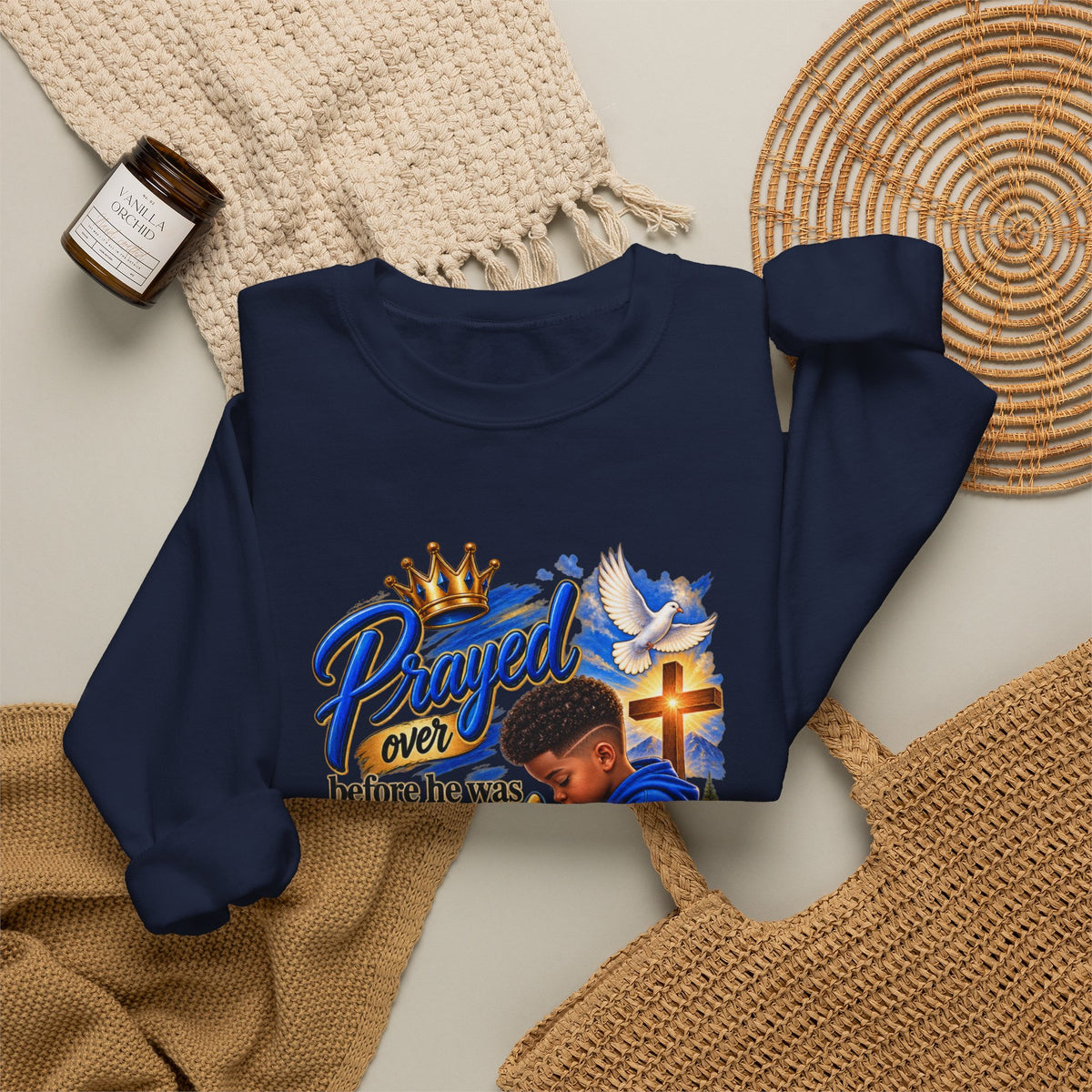 Prayed Over Before He Was Formed - Personalized Sweatshirt