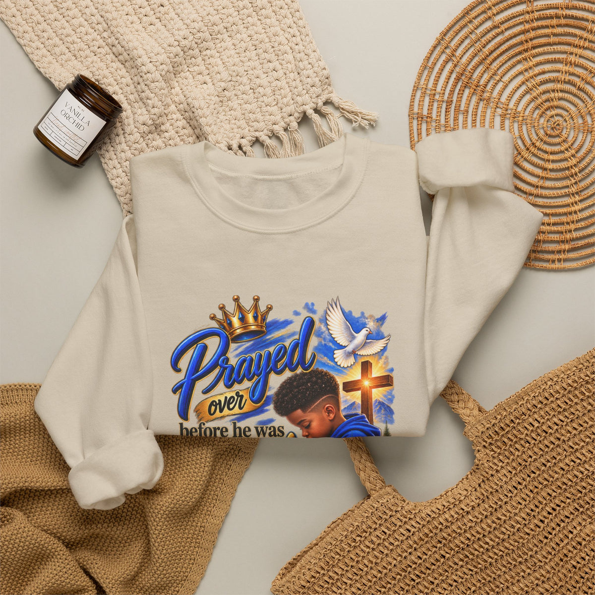 Prayed Over Before He Was Formed - Personalized Sweatshirt
