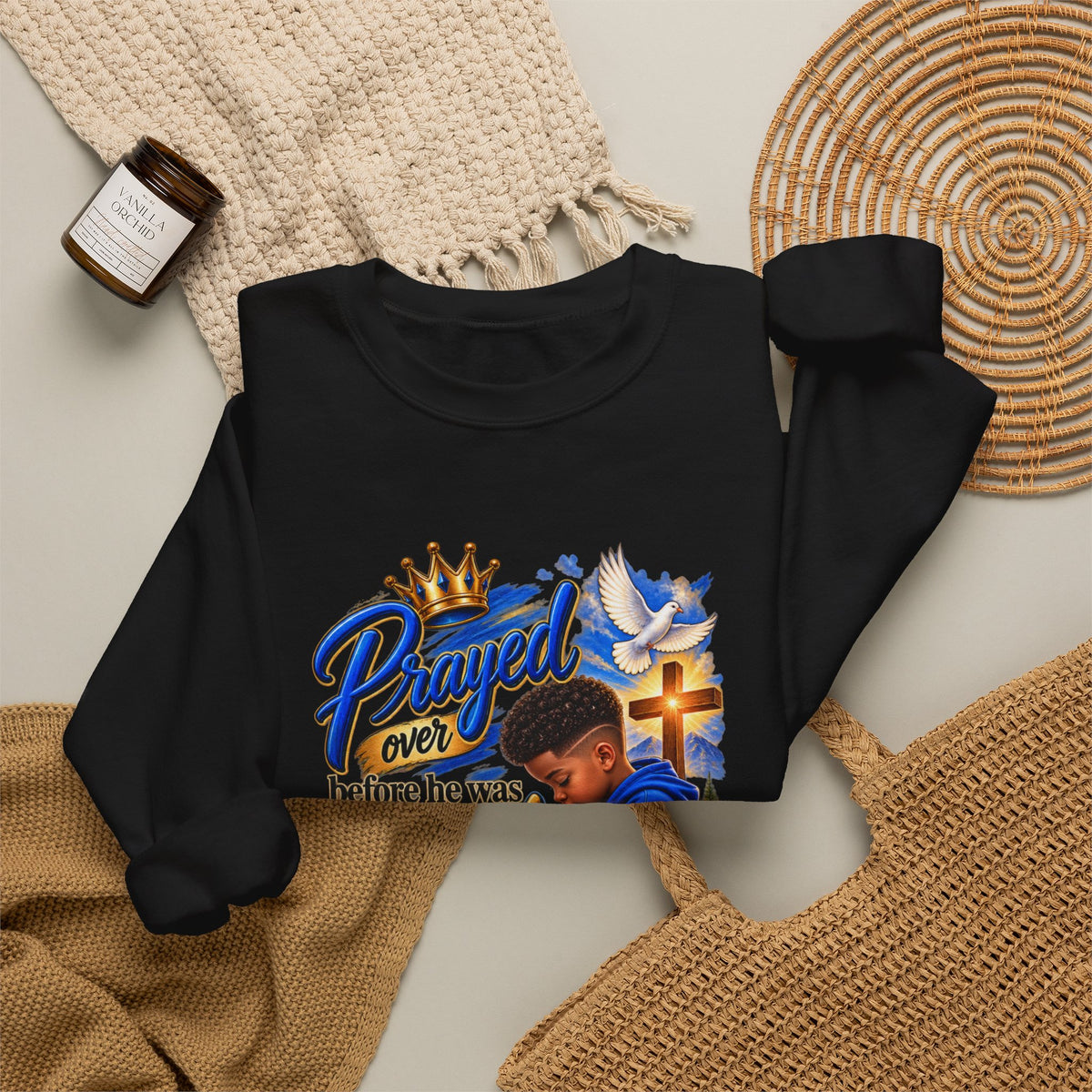 Prayed Over Before He Was Formed - Personalized Sweatshirt